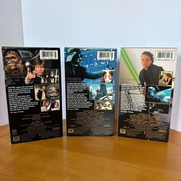 Star Wars Original Trilogy Special Edition VHS (1997) Gold Box Set THX PG Rental - Picture 2 of 16